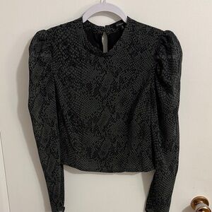 Dynamite Snake Patterned Blouse